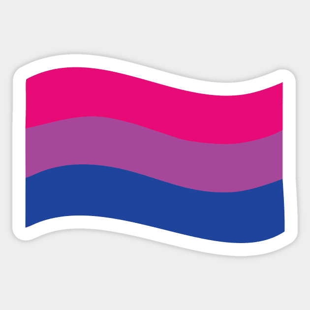 Bisexual Emoji Flag Sticker by Adadita